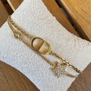 Christian Dior Petit CD Double Bracelet